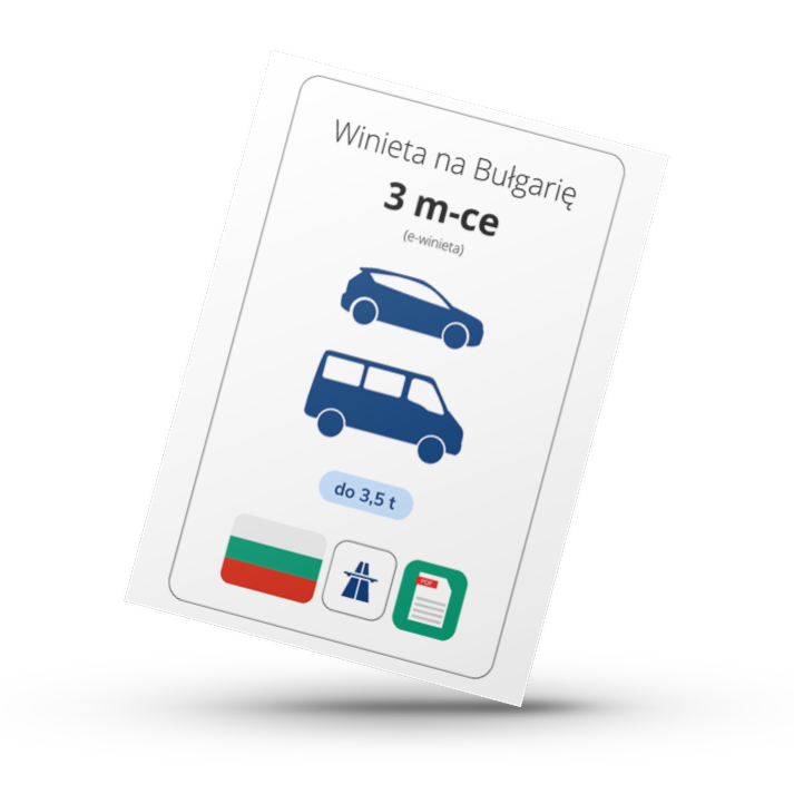 Bułgaria | e-winieta na 3 miesiące